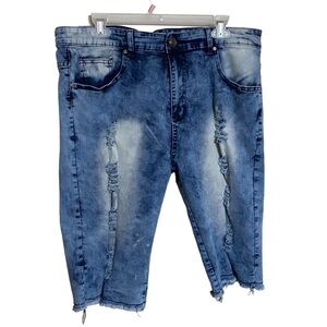Argonaut Nation‎ men’s distressed denim shorts size 38